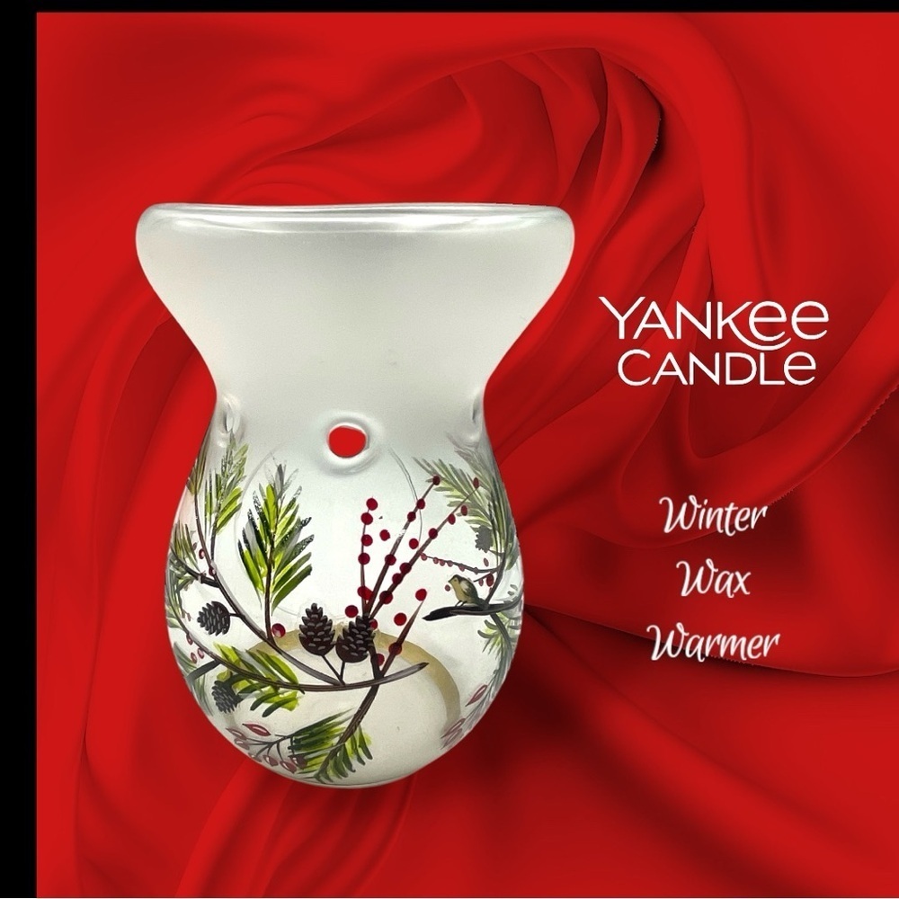 Yankee Candle Frosted Holiday Winter Wax Warmer NWOT